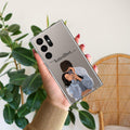 Captured Love Customize Transparent Silicon Case For Samsung Galaxy S22 Ultra 5G