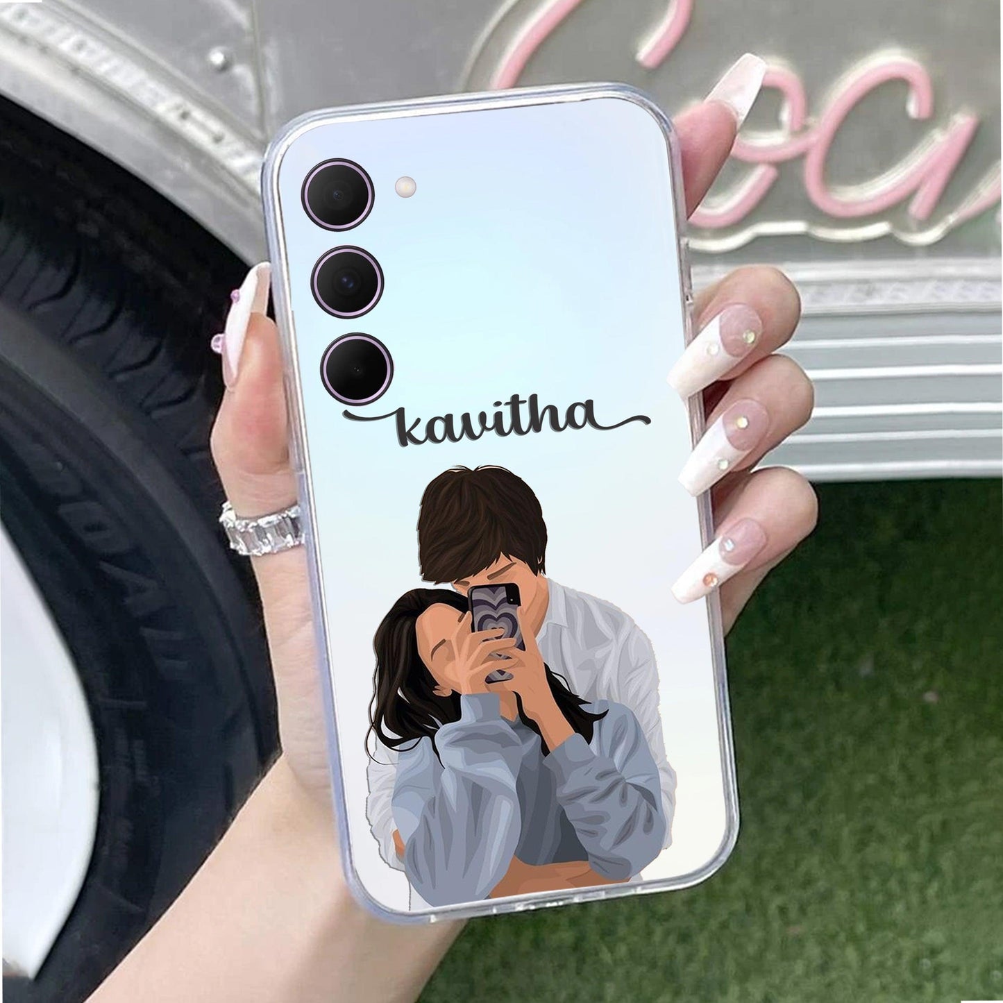 Captured Love Customize Transparent Silicon Case For Samsung