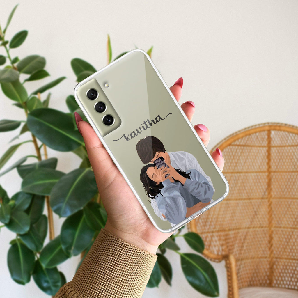 Captured Love Customize Anti Yellow Case For Samsung Galaxy S21