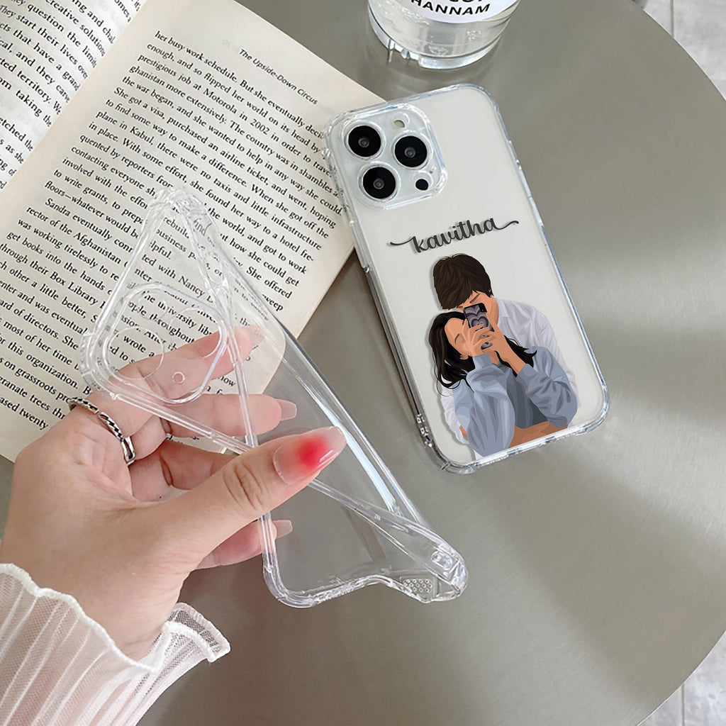 Captured Love Customize Transparent Silicon Case For Vivo - ShopOnCliQ