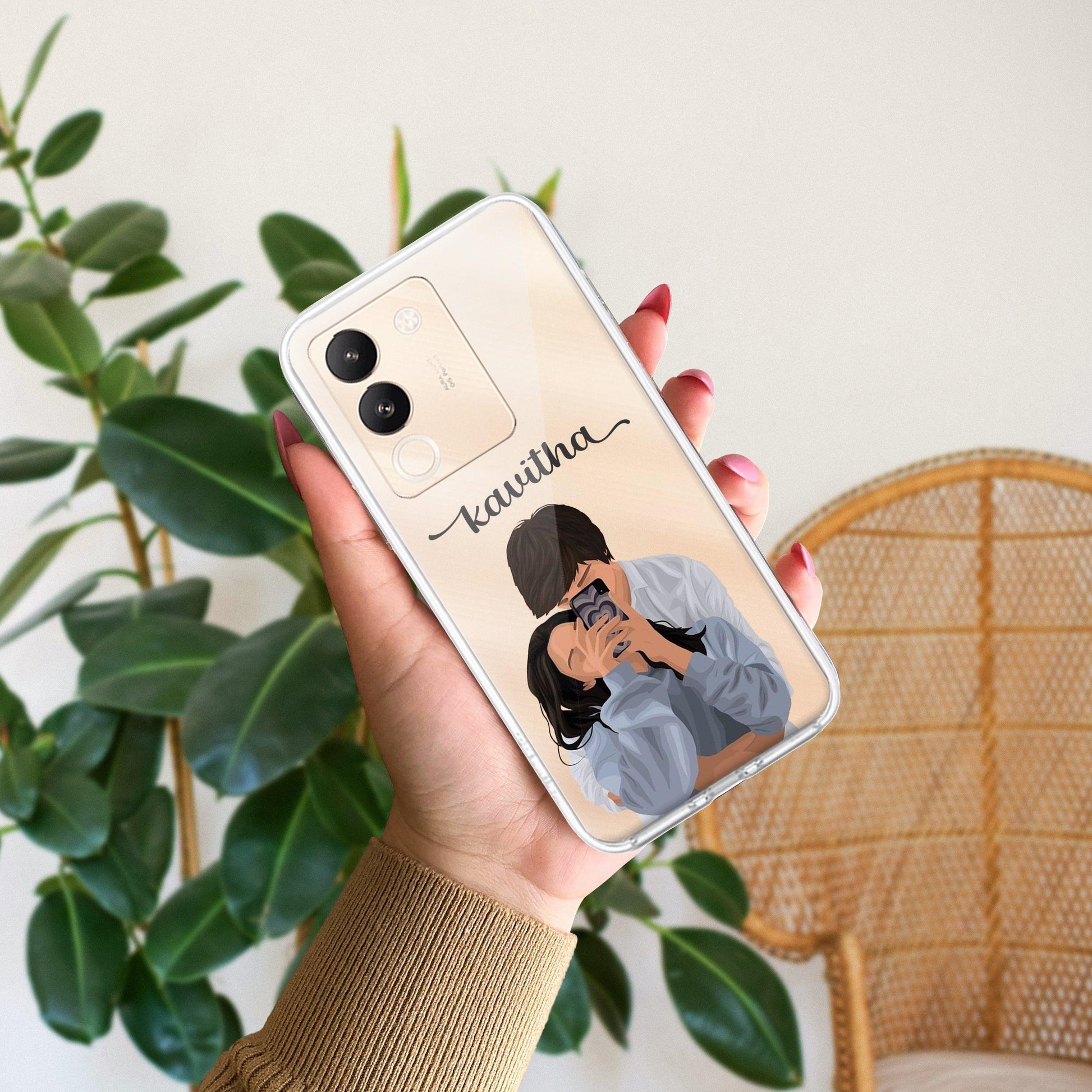 Captured Love Customize Transparent Silicon Case For Vivo ShopOnCliQ