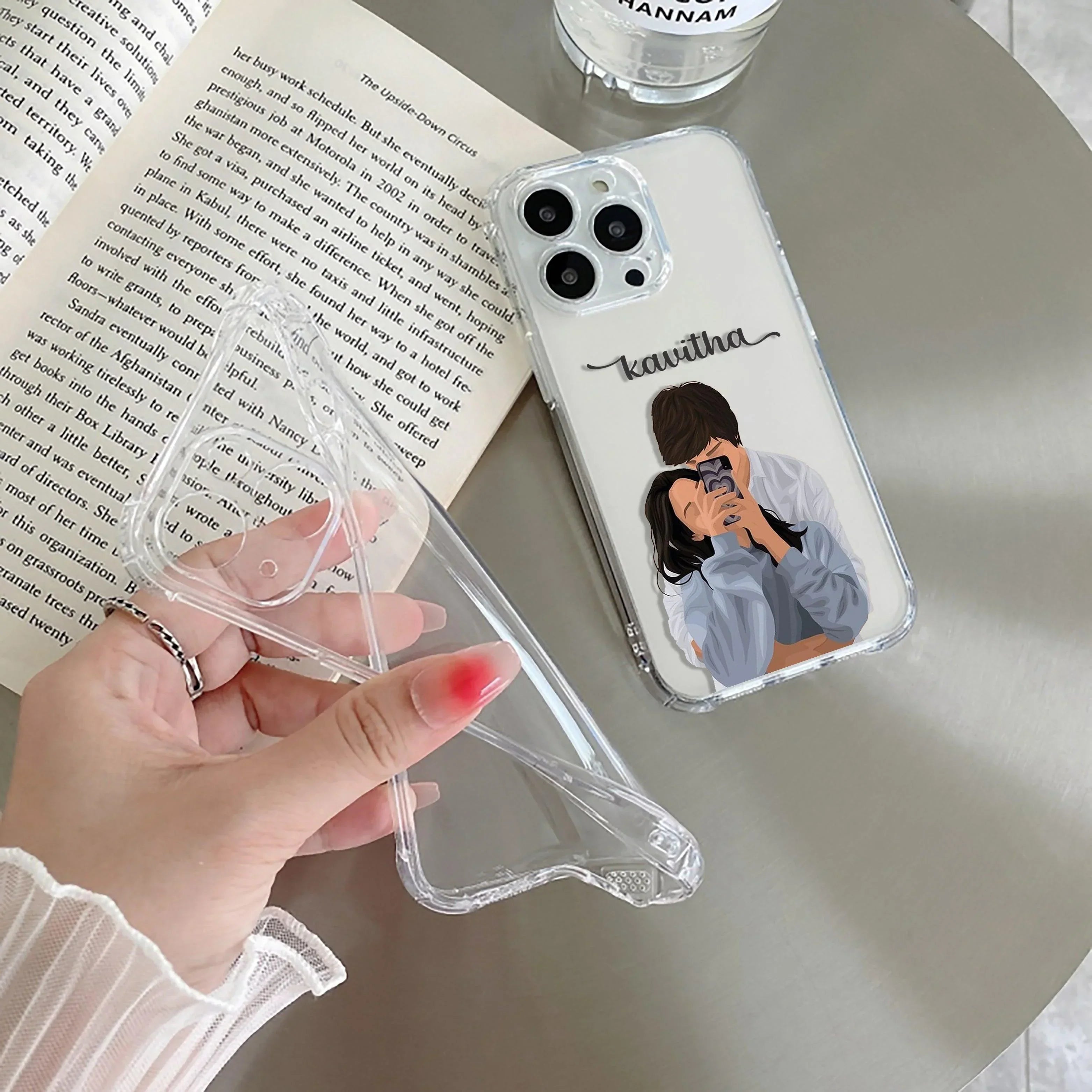 Captured Love Customize Transparent Silicon Case For Google Pixel 9