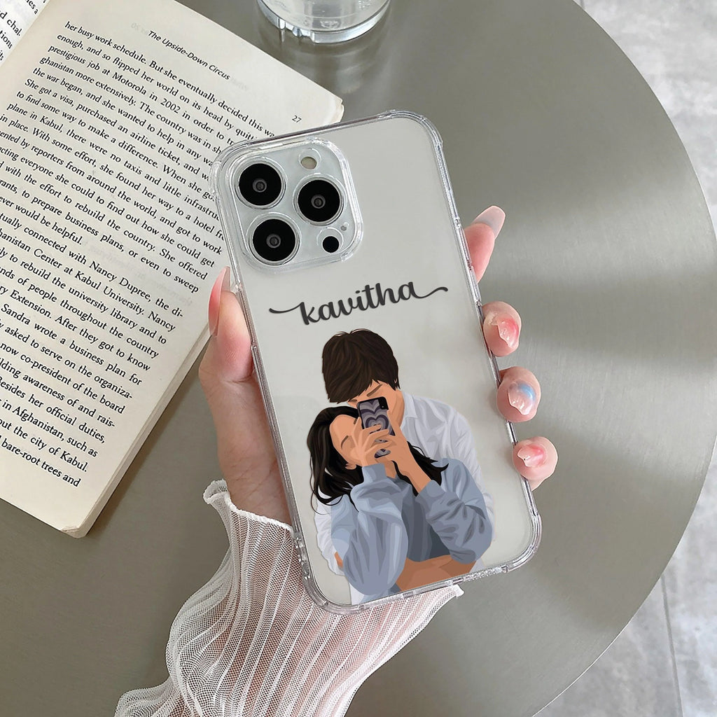 Captured Love Customize Anti Yellow Clear Case For iPhone 11 Pro
