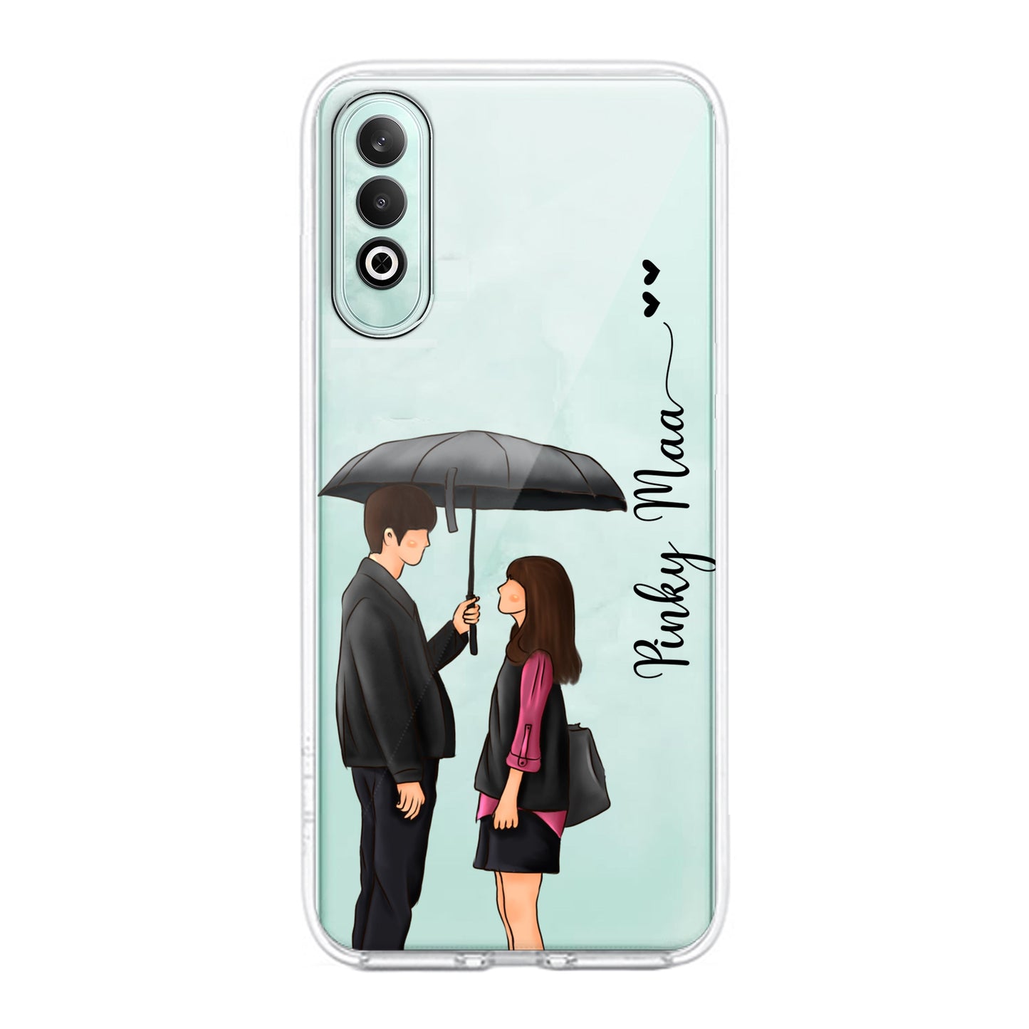 Caring Couple Customize Transparent Silicon Case For OnePlus ShopOnCliQ