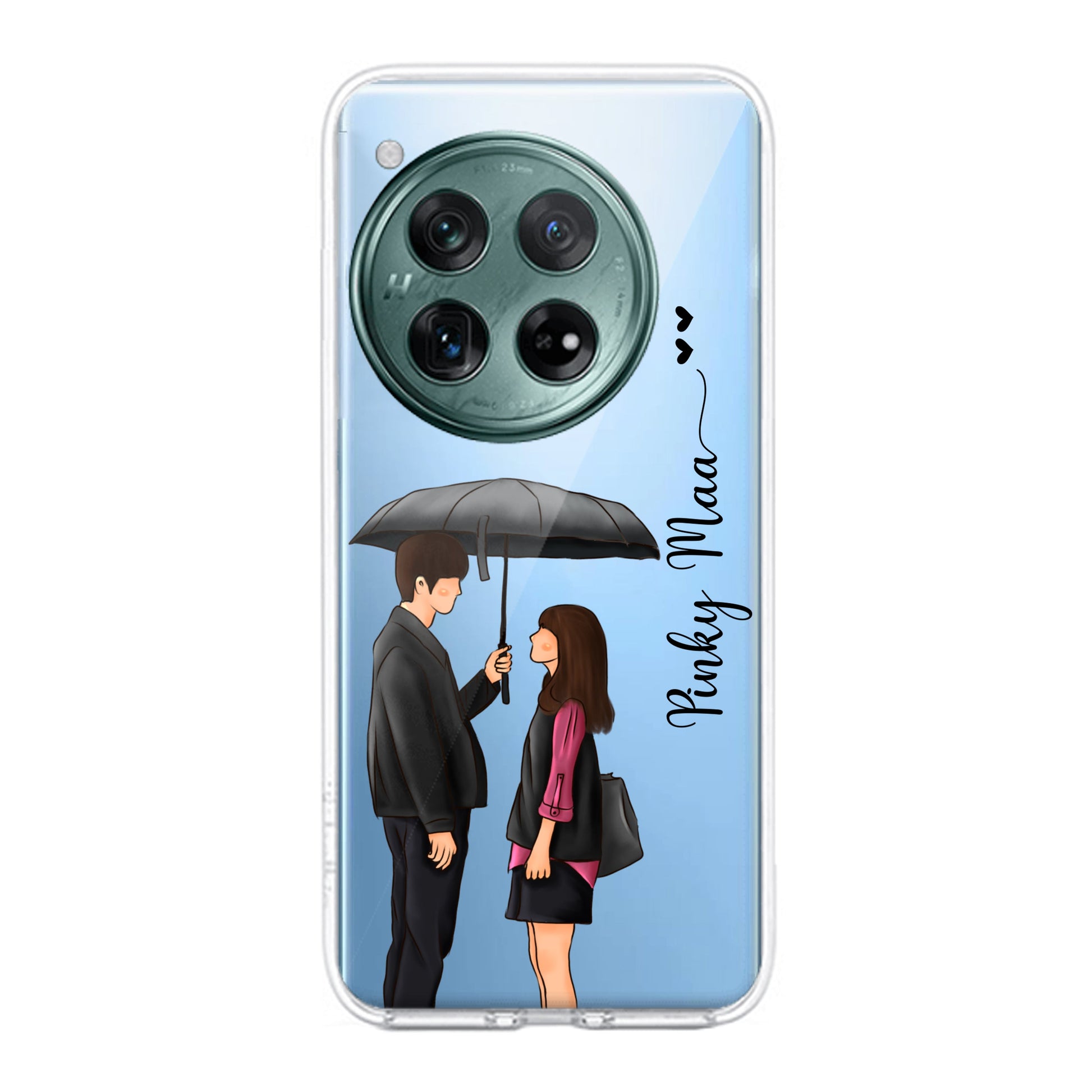 Caring Couple Customize Transparent Silicon Case For OnePlus ShopOnCliQ