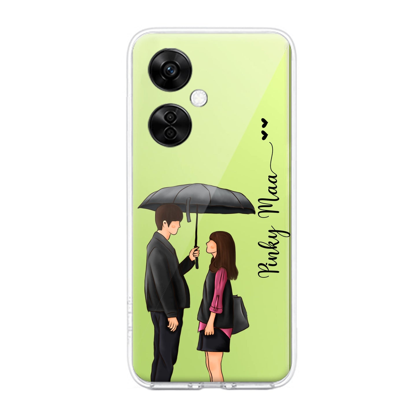 Caring Couple Customize Transparent Silicon Case For OnePlus ShopOnCliQ