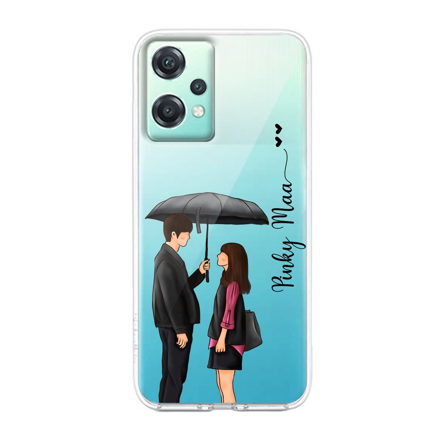 Caring Couple Customize Transparent Silicon Case For OnePlus ShopOnCliQ