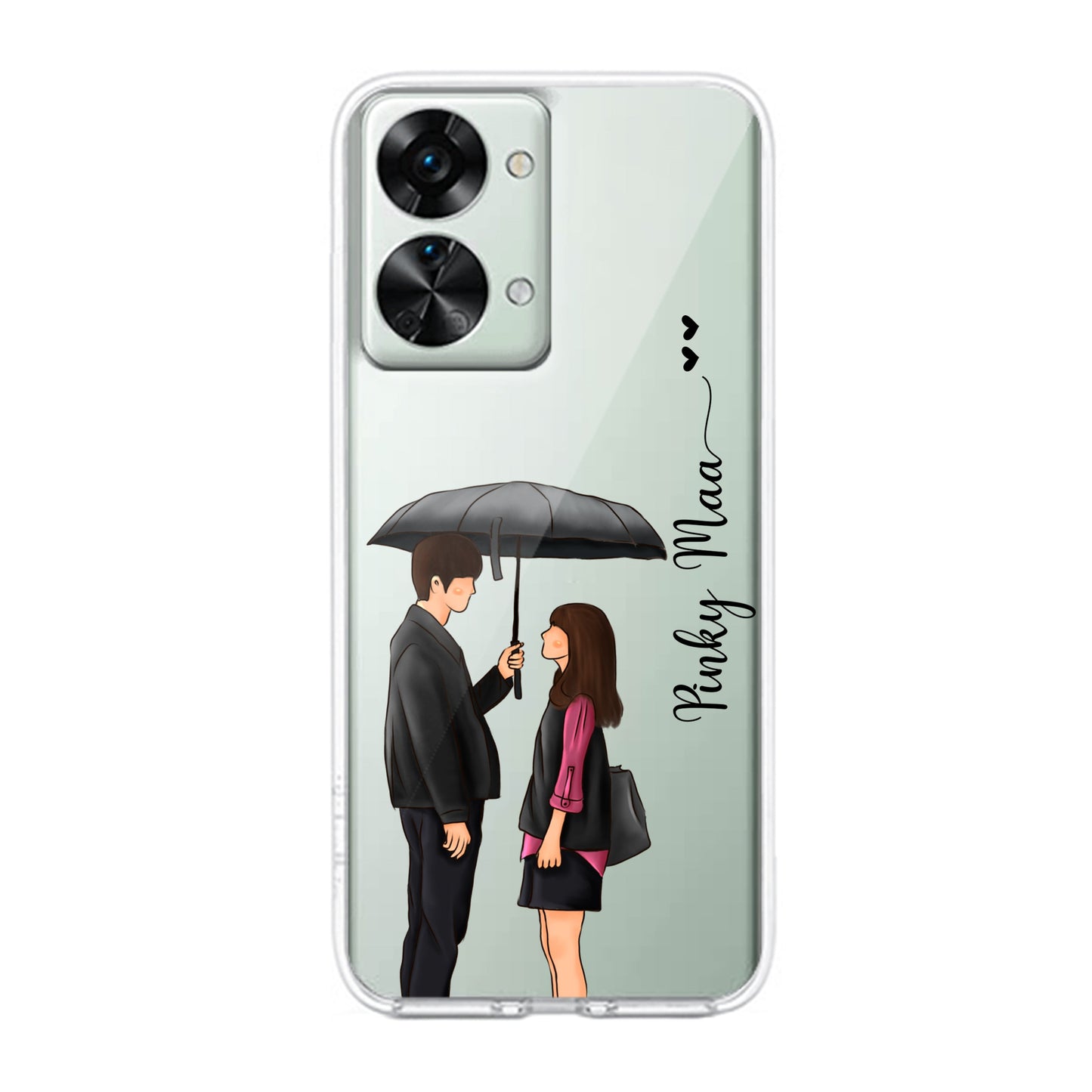 Caring Couple Customize Transparent Silicon Case For OnePlus ShopOnCliQ