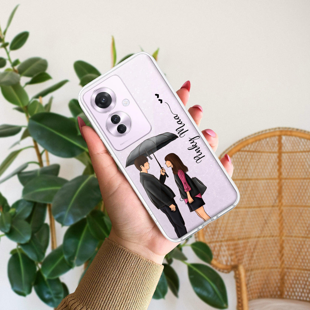 Caring Couple Customize Transparent Silicon Case For Oppo A59 5G