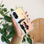 Caring Couple Customize Transparent Silicon Case For Oppo Reno 8 Pro 5G