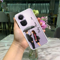 Caring Couple Customize Transparent Silicon Case For Oppo Reno 8T 5G