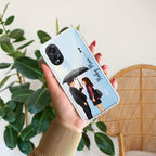 Caring Couple Customize Transparent Silicon Case For Oppo A54