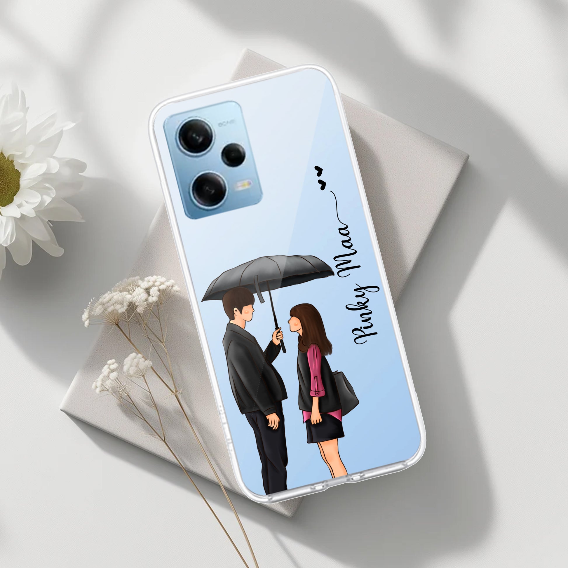 Caring Couple Customize Transparent Silicon Case For Poco ShopOnCliQ