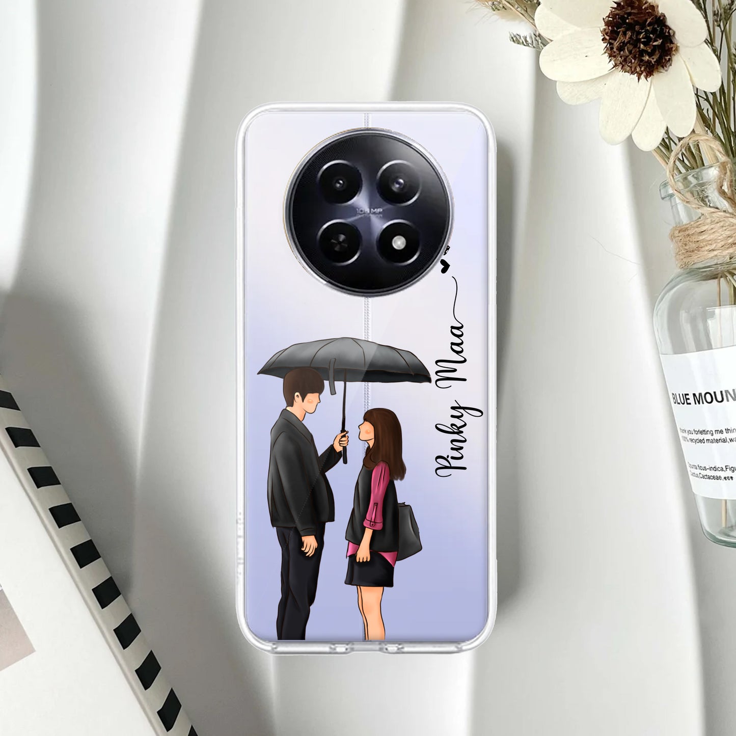 Caring Couple Customize Transparent Silicon Case For Realme/Narzo ShopOnCliQ