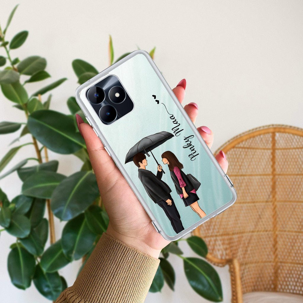 Caring Couple Customize Transparent Silicon Case For Realme/Narzo - ShopOnCliQ