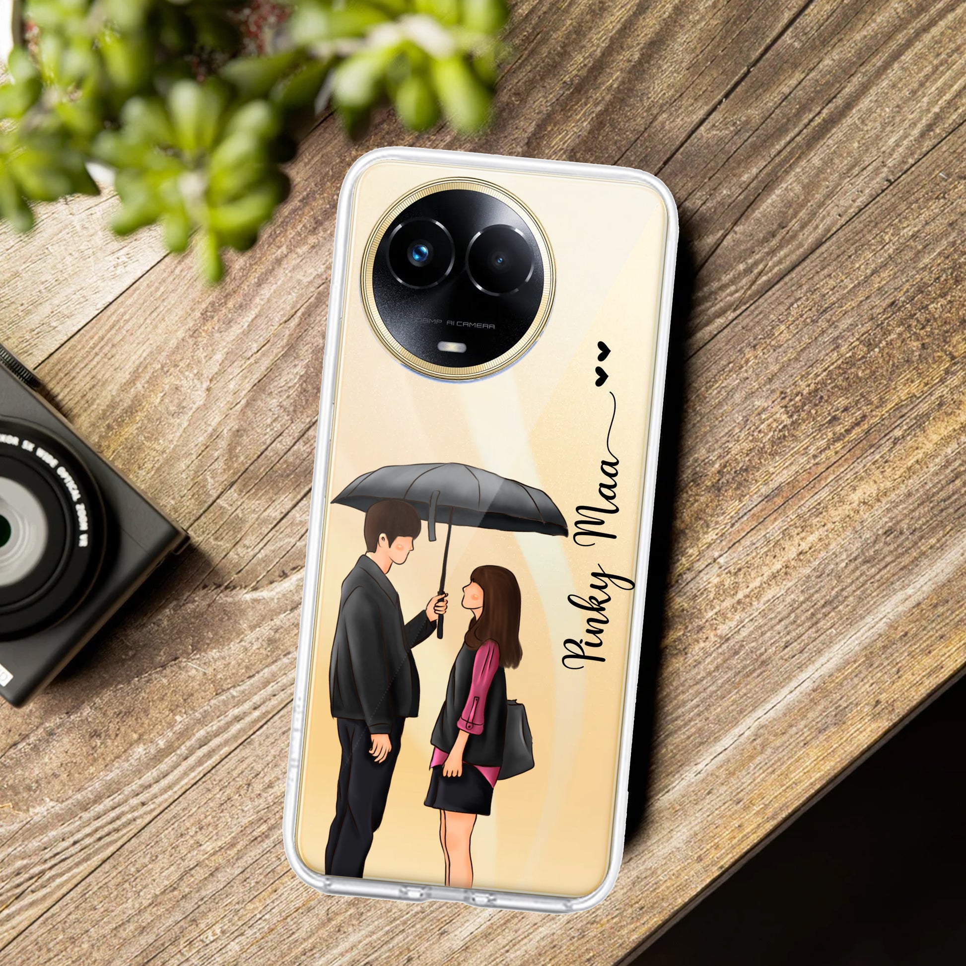 Caring Couple Customize Transparent Silicon Case For Realme/Narzo ShopOnCliQ