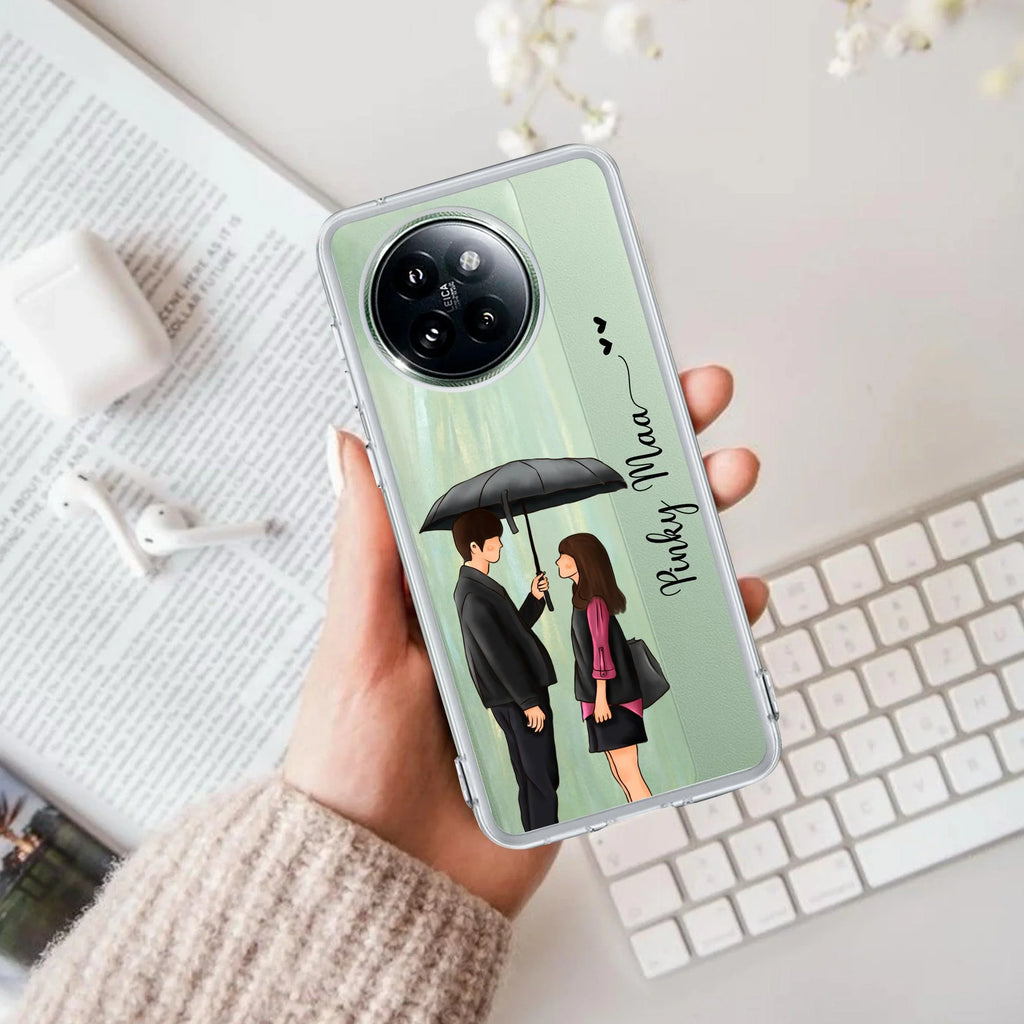 Caring Couple Customize Transparent Silicon Case For Redmi Note 11