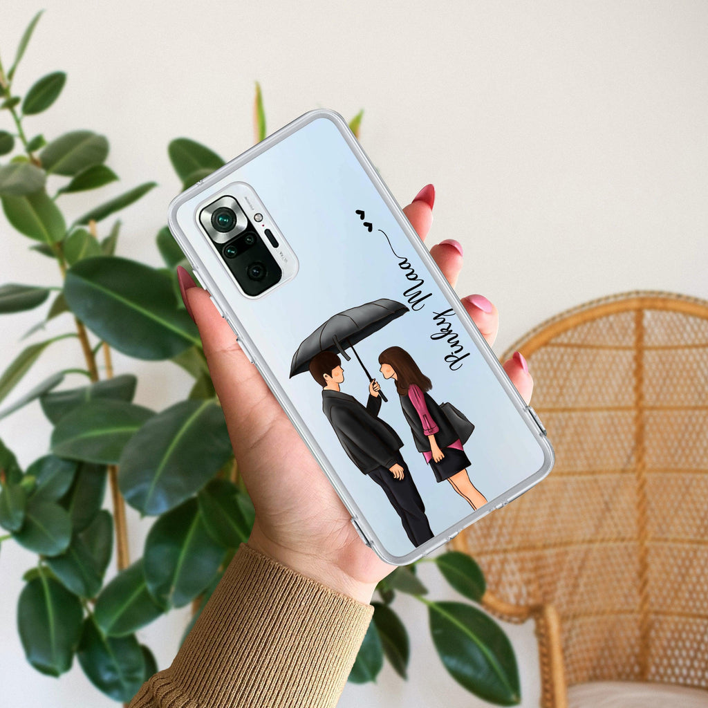 Caring Couple Customize Transparent Silicon Case For Redmi Note 11T 5G