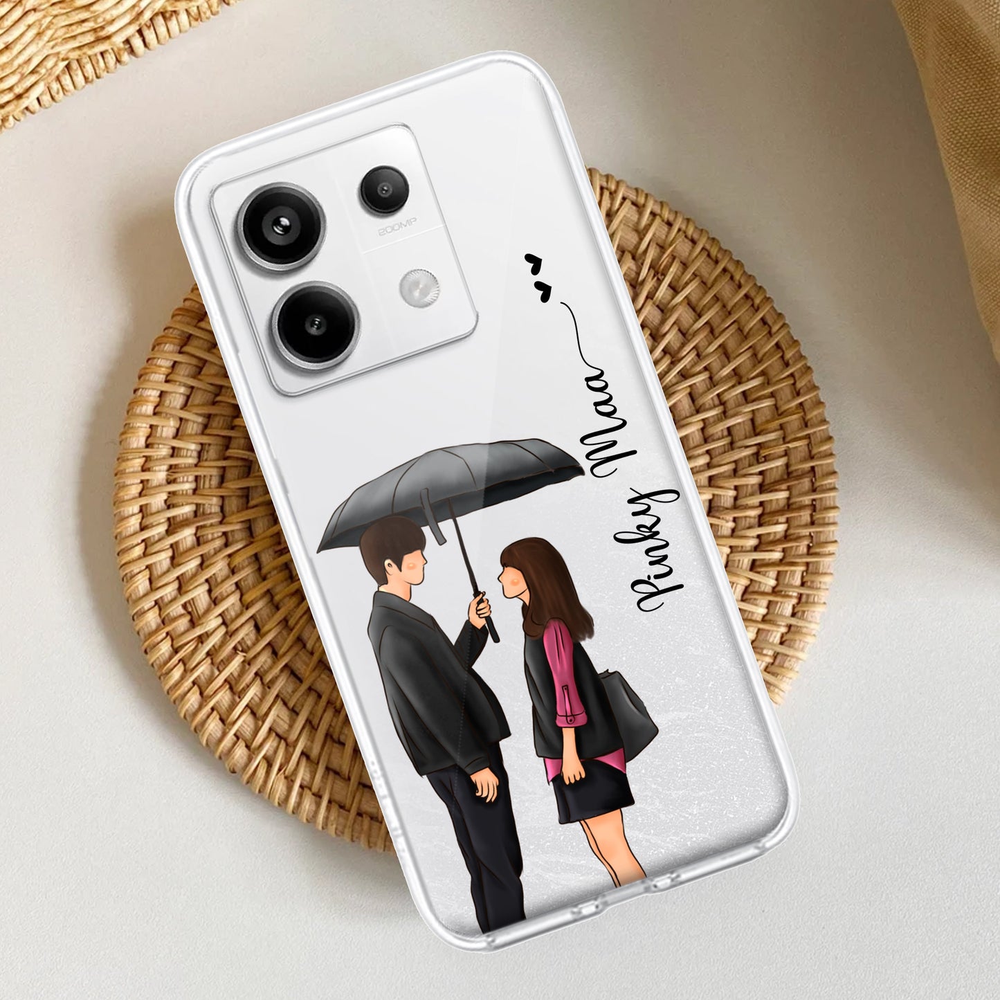 Caring Couple Customize Transparent Silicon Case For Redmi/Xiaomi ShopOnCliQ