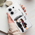 Caring Couple Customize Transparent Silicon Case For Redmi 9 Prime