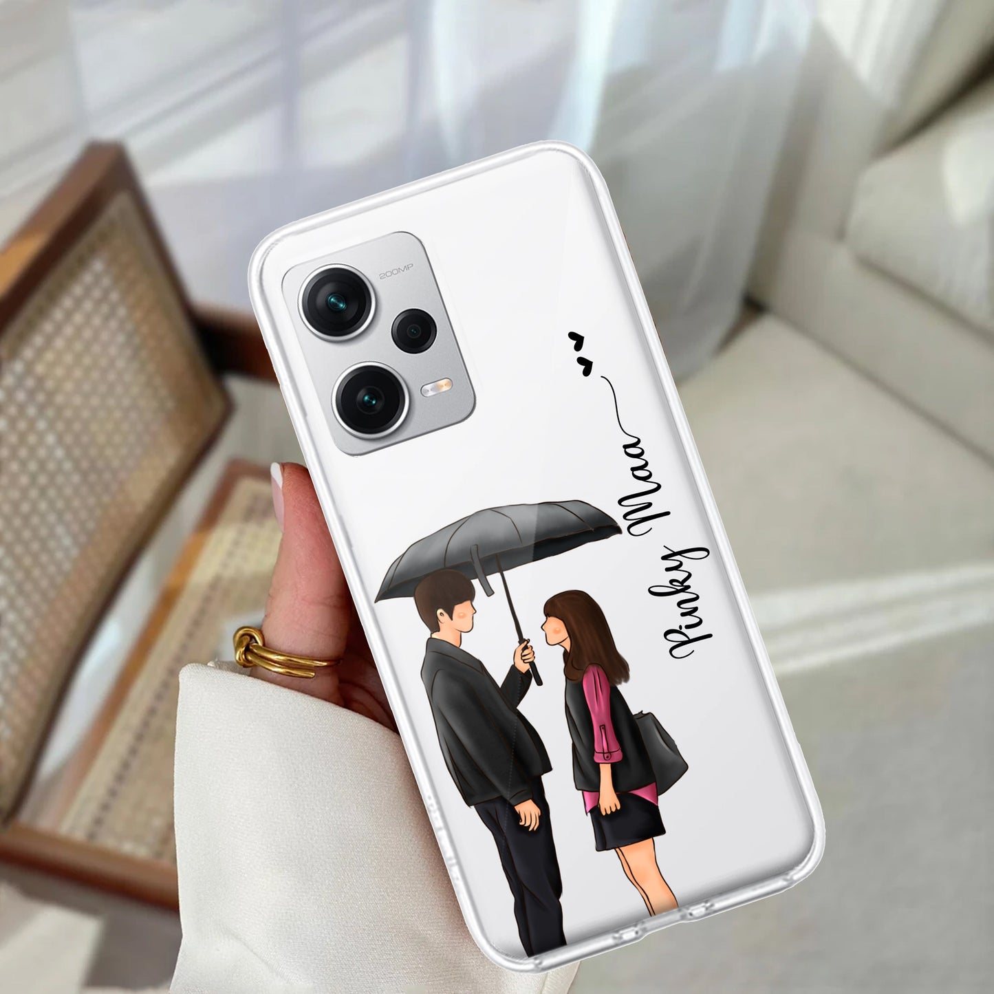 Caring Couple Customize Transparent Silicon Case For Redmi/Xiaomi ShopOnCliQ