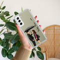 Caring Couple Customize Transparent Silicon Case For Samsung Galaxy S22 Plus 5G