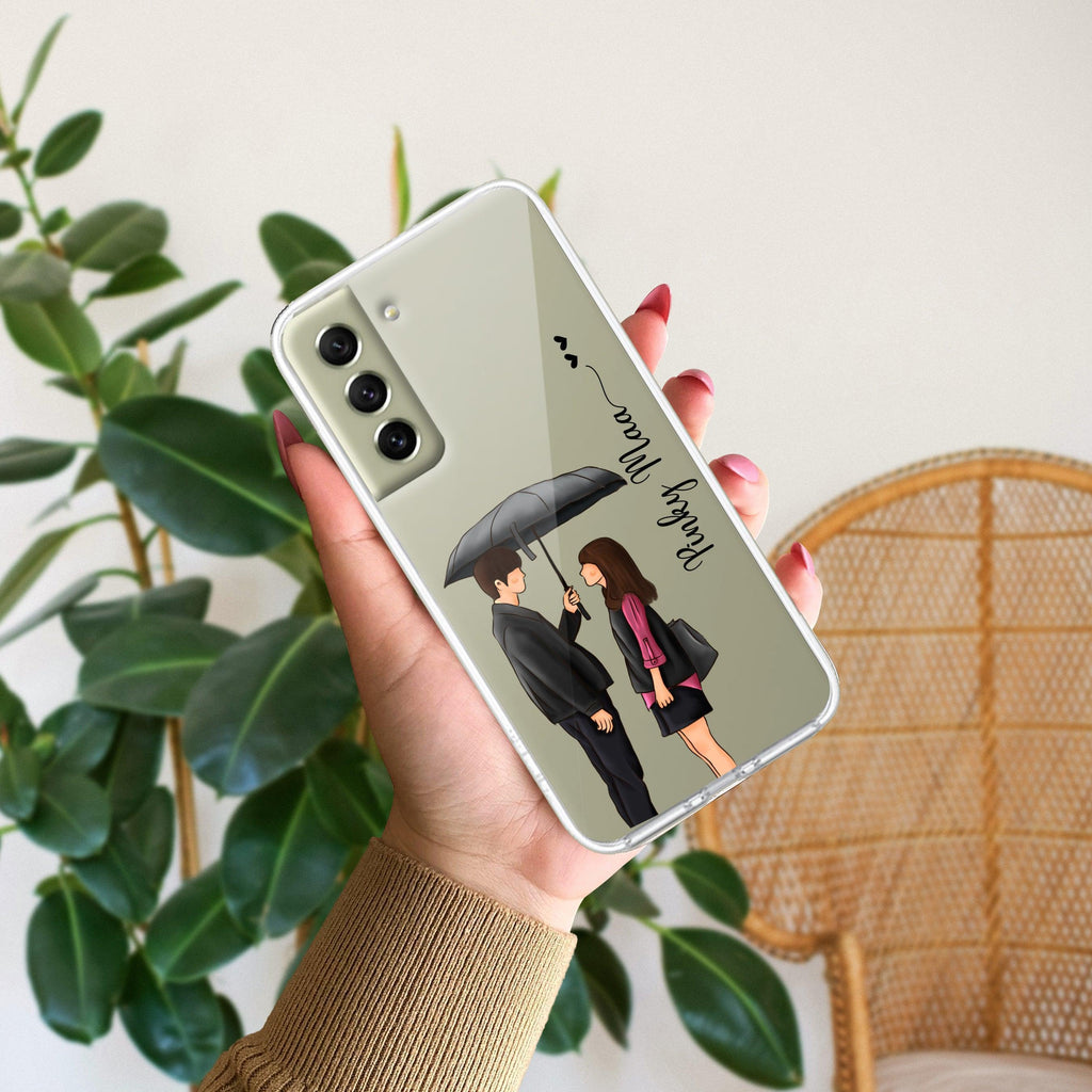 Caring Couple Customize Transparent Silicon Case For Samsung Galaxy A32 4G
