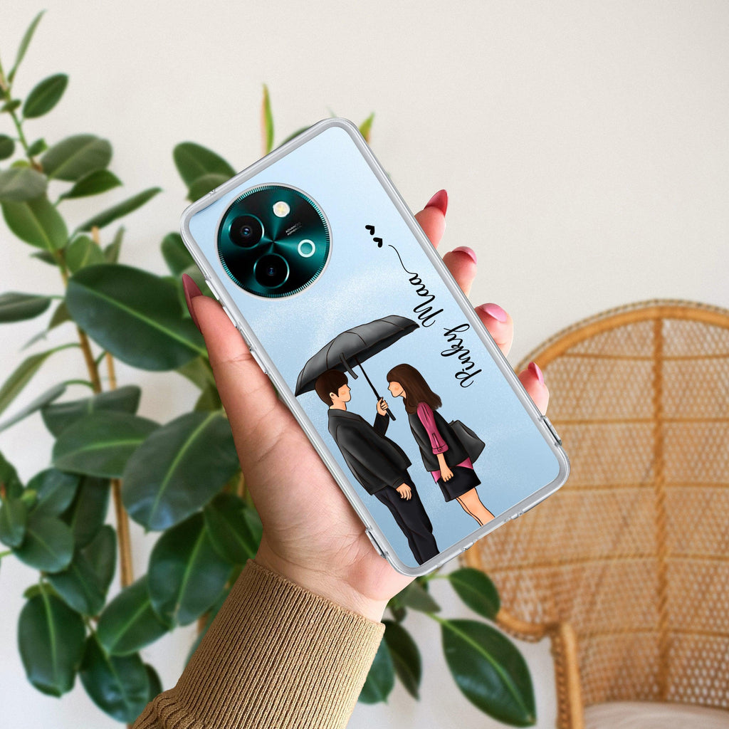 Caring Couple Customize Transparent Silicon Case For Vivo - ShopOnCliQ
