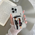 Caring Couple Customize Transparent Silicon Case For iPhone 15 Pro