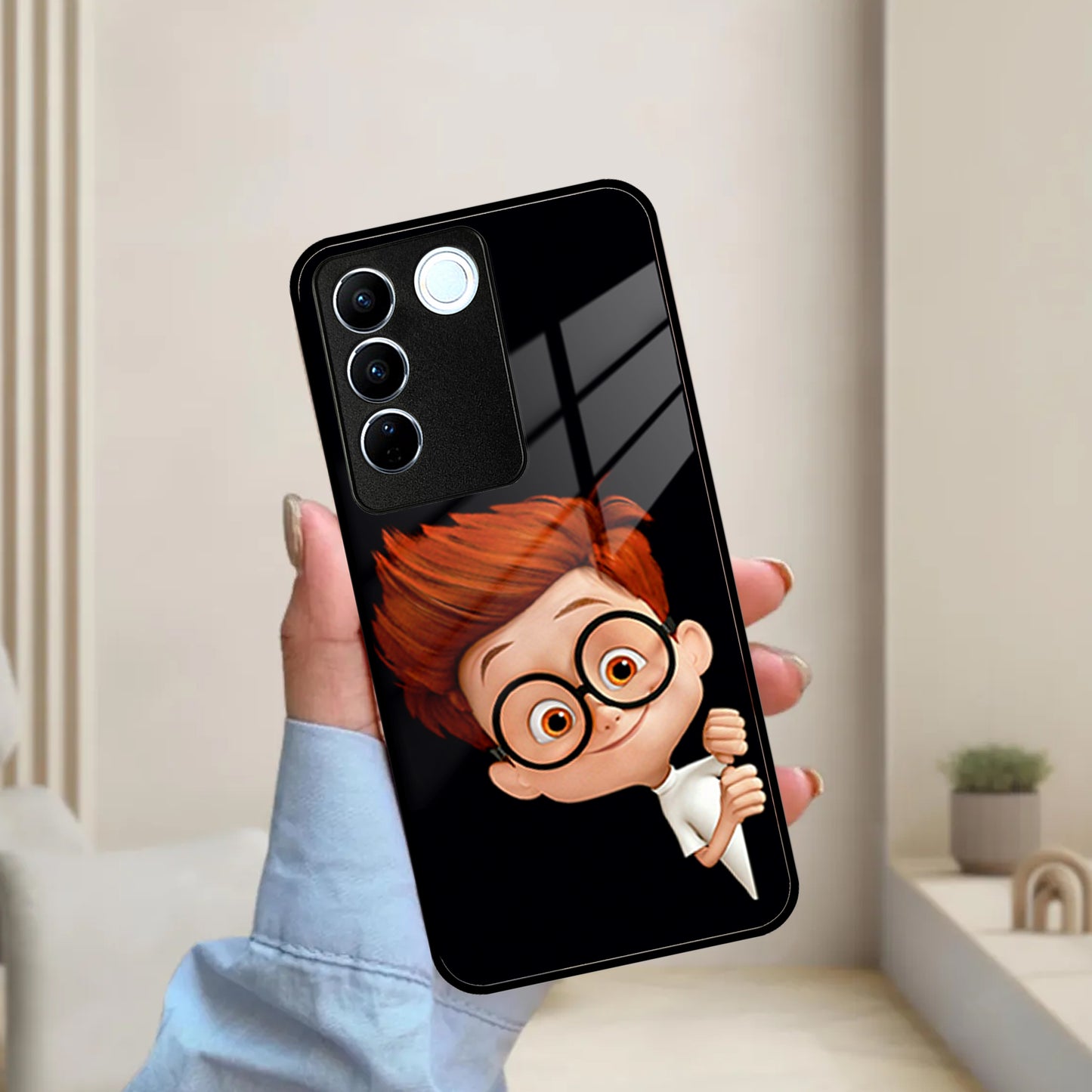 Cartoon Boy Glossy Metal Case Cover For Vivo ShopOnCliQ