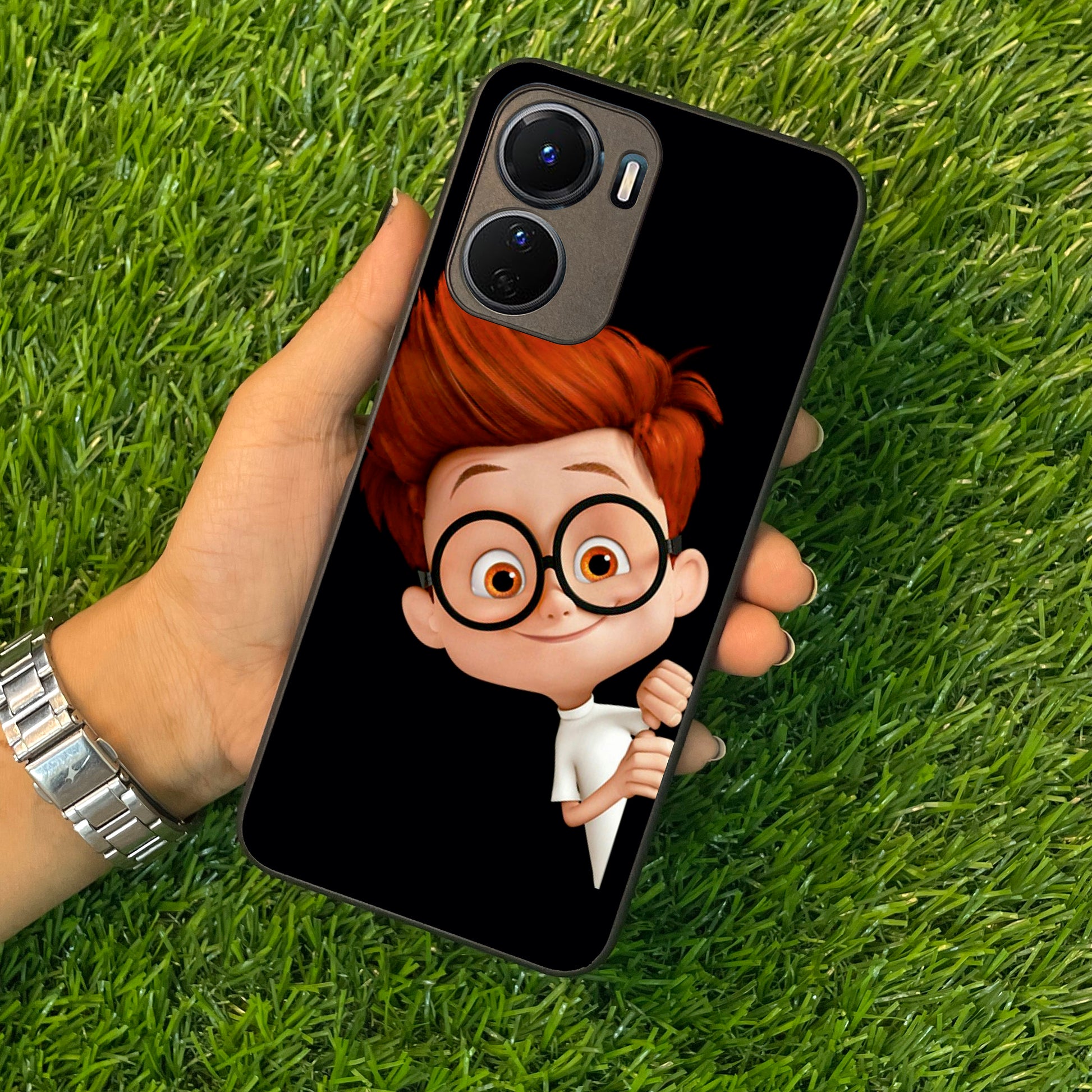 Cartoon Boy Glossy Metal Case Cover For Vivo ShopOnCliQ