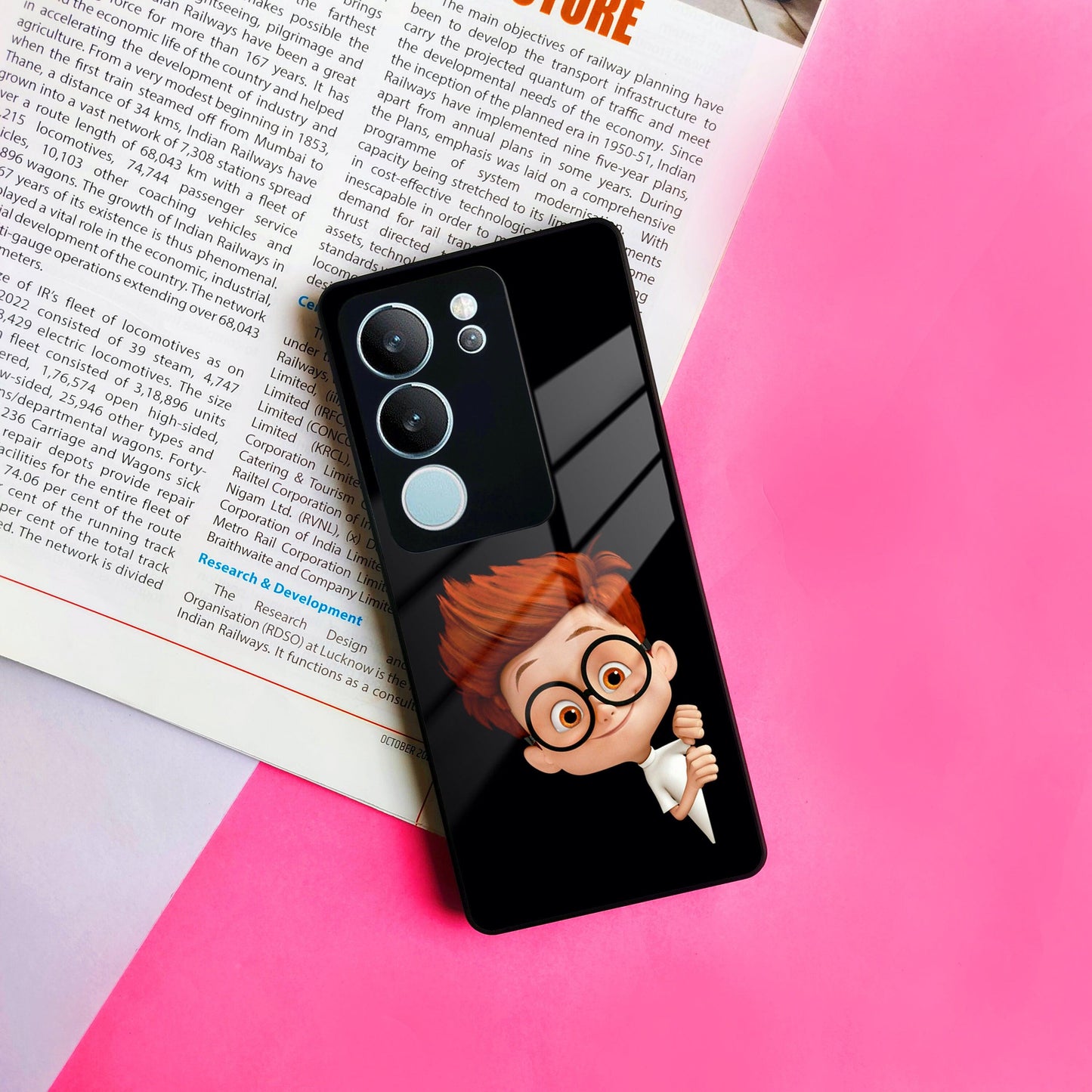 Cartoon Boy Glossy Metal Case Cover For Vivo ShopOnCliQ