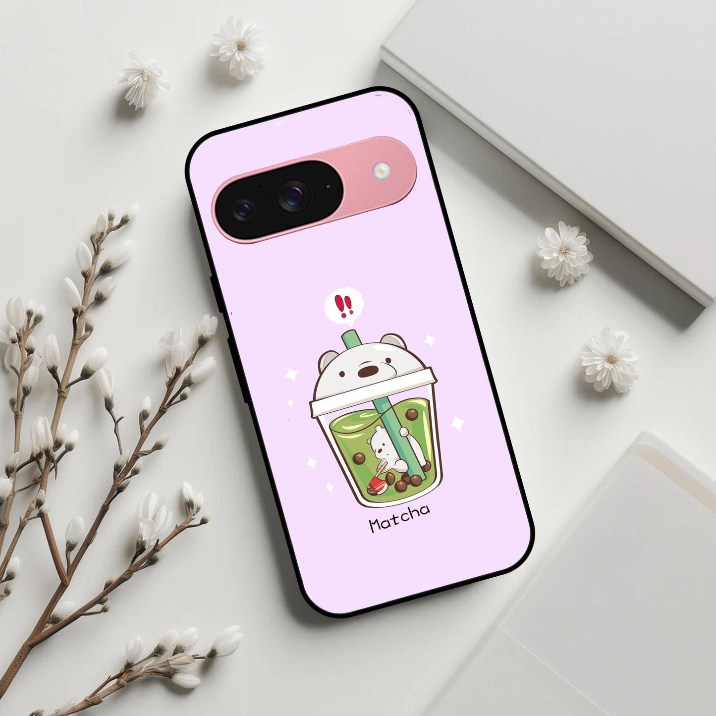 Cartoon Matcha Tea We Bare Bears Glossy Metal Case Cover For Google - ShopOnCliQ