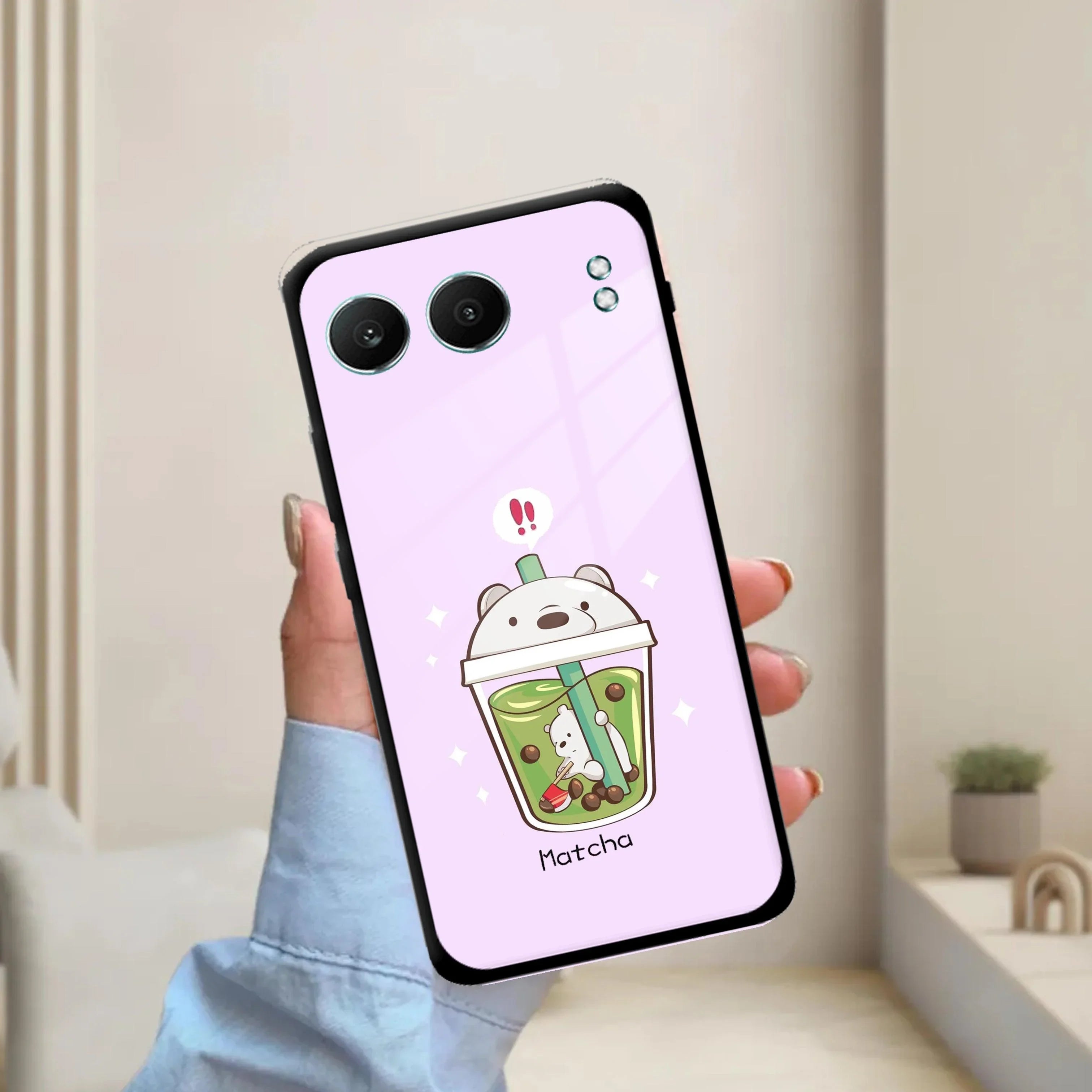 Cartoon Matcha Tea We Bare Bears Glossy Metal Case Cover For OnePlus - ShopOnCliQ