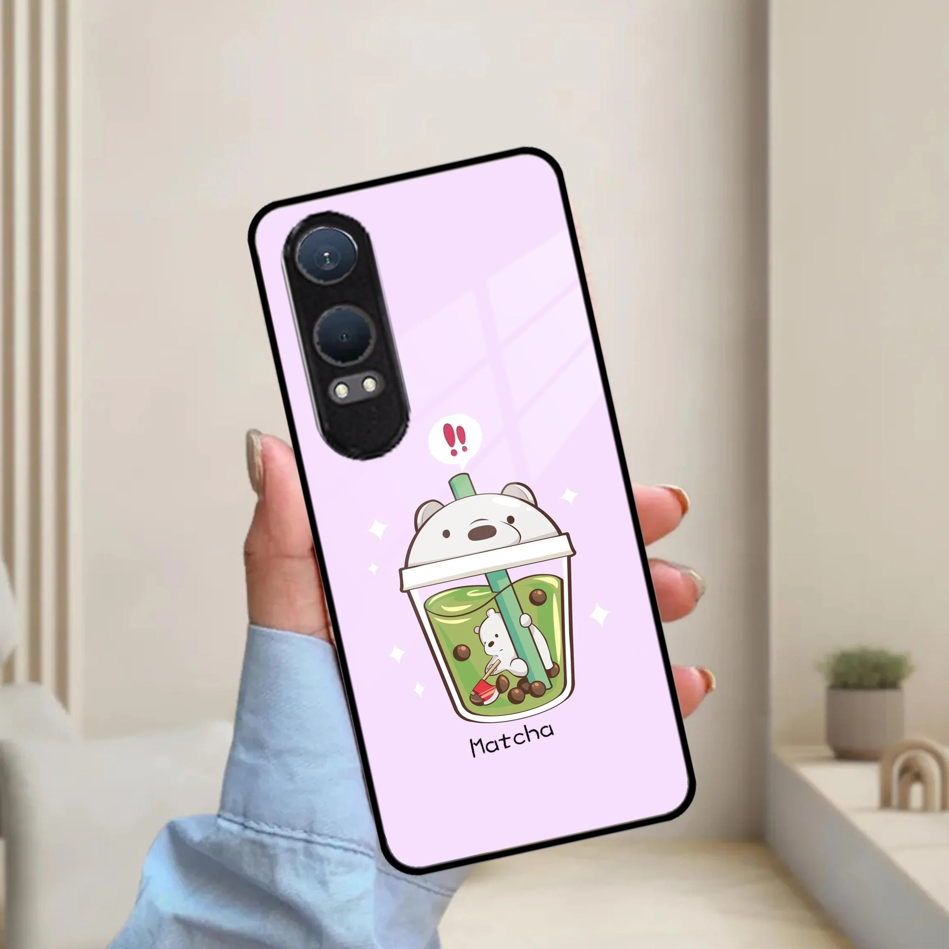 Cartoon Matcha Tea We Bare Bears Glossy Metal Case Cover For OnePlus - ShopOnCliQ