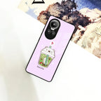 Cartoon Matcha Tea We Bare Bears Glossy Metal Case Cover For Oppo - ShopOnCliQ