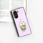 Cartoon Matcha Tea We Bare Bears Glossy Metal Case Cover For Vivo - ShopOnCliQ