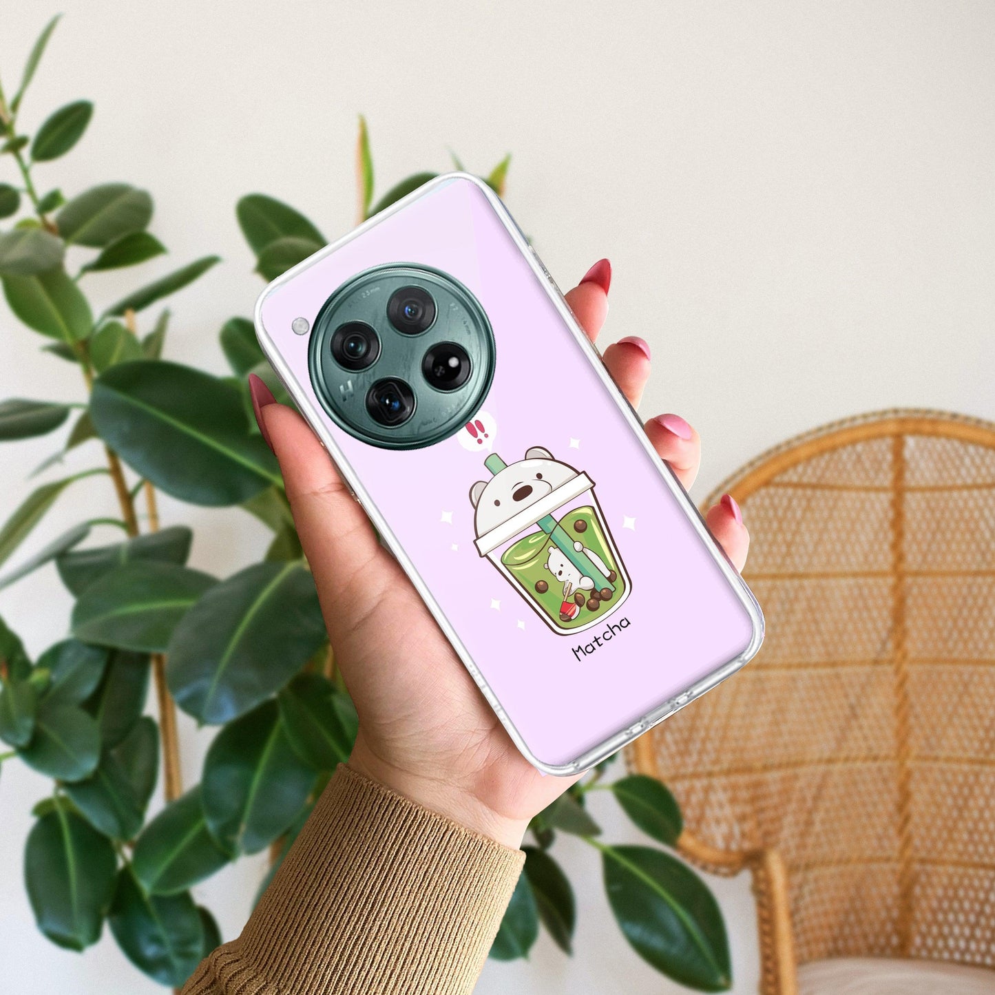 Cartoon Matcha Tea We Bare Bears Silicon Case For OnePlus