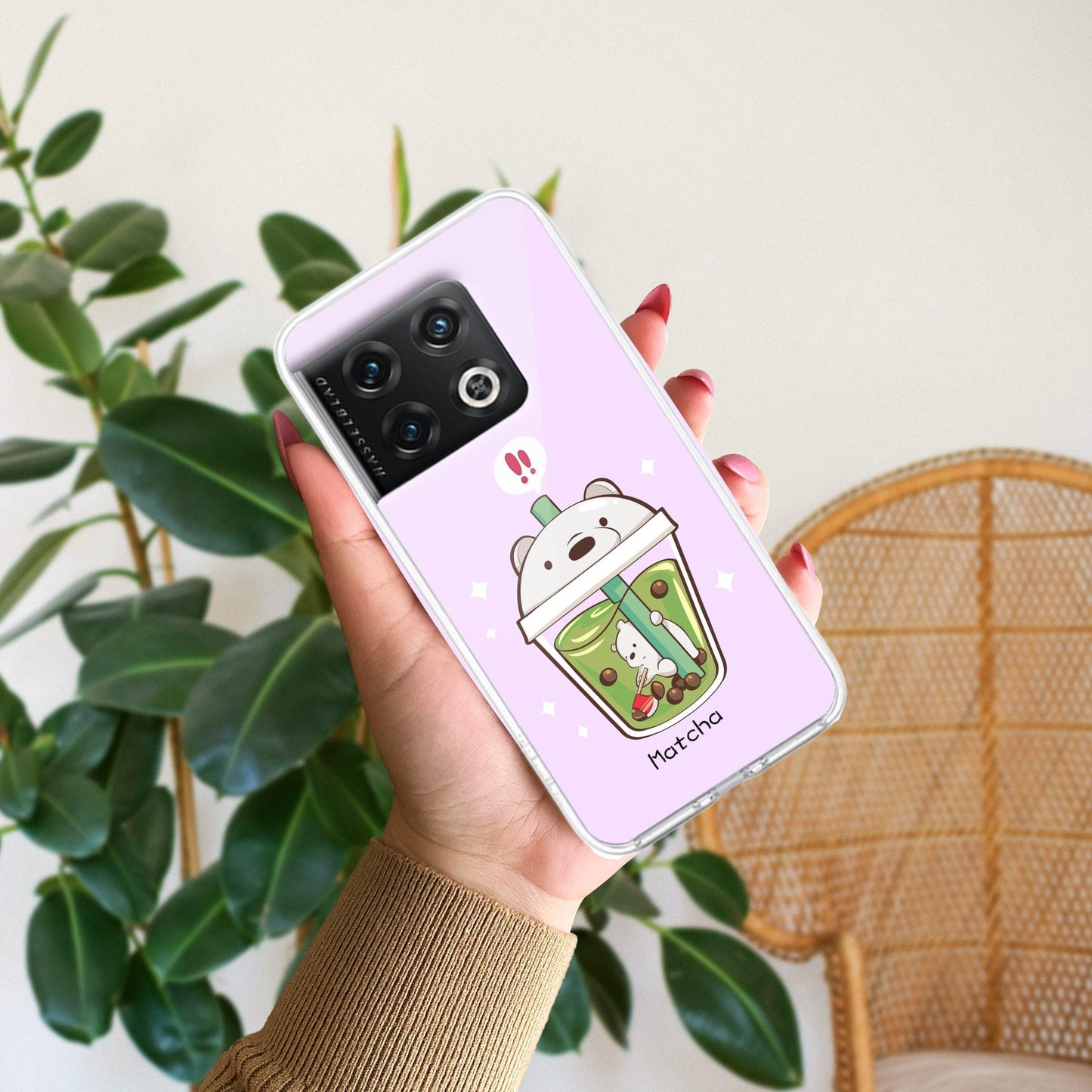 Cartoon Matcha Tea We Bare Bears Silicon Case For OnePlus