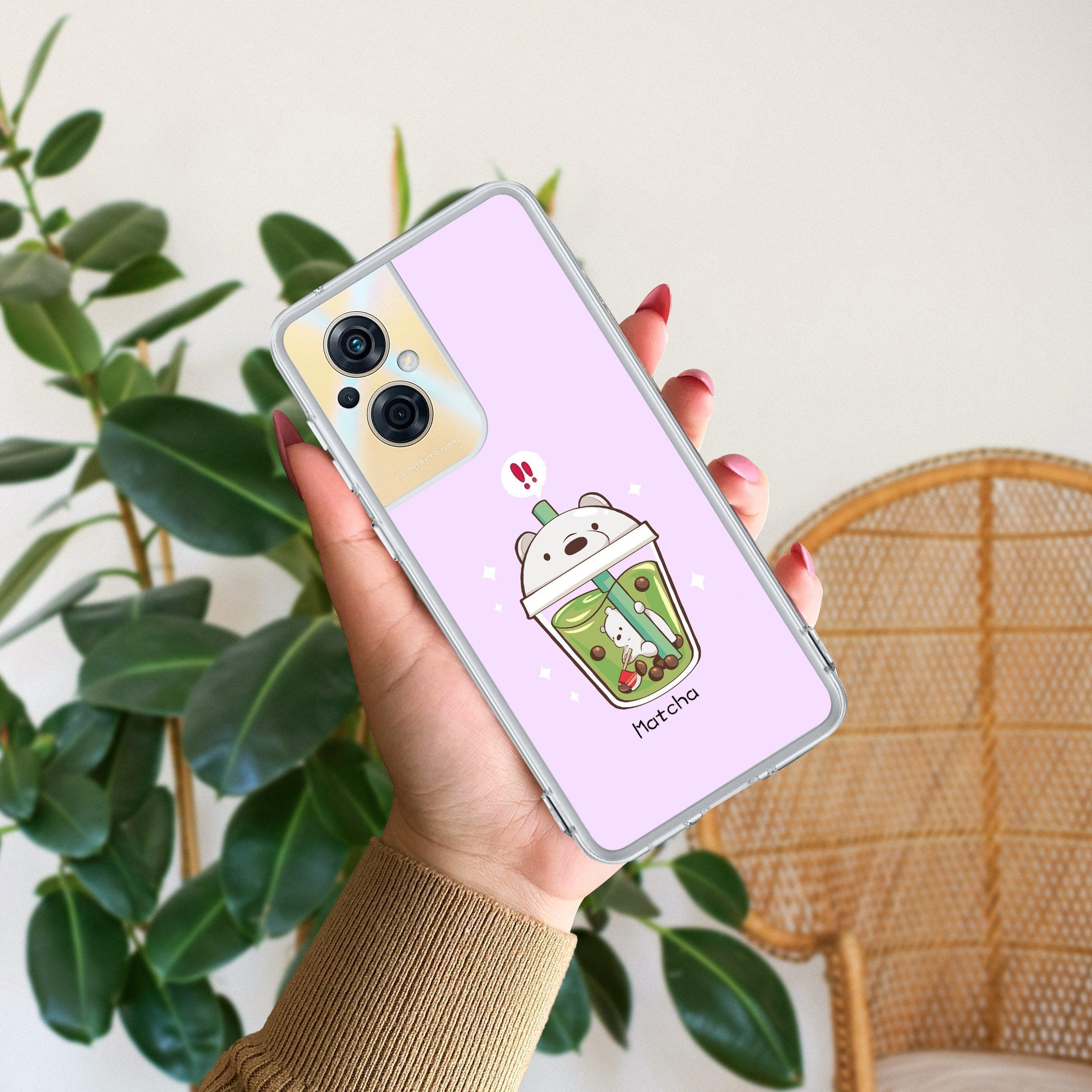 Cartoon Matcha Tea We Bare Bears Anti Yellow Case For Oppo F21 Pro (5G)