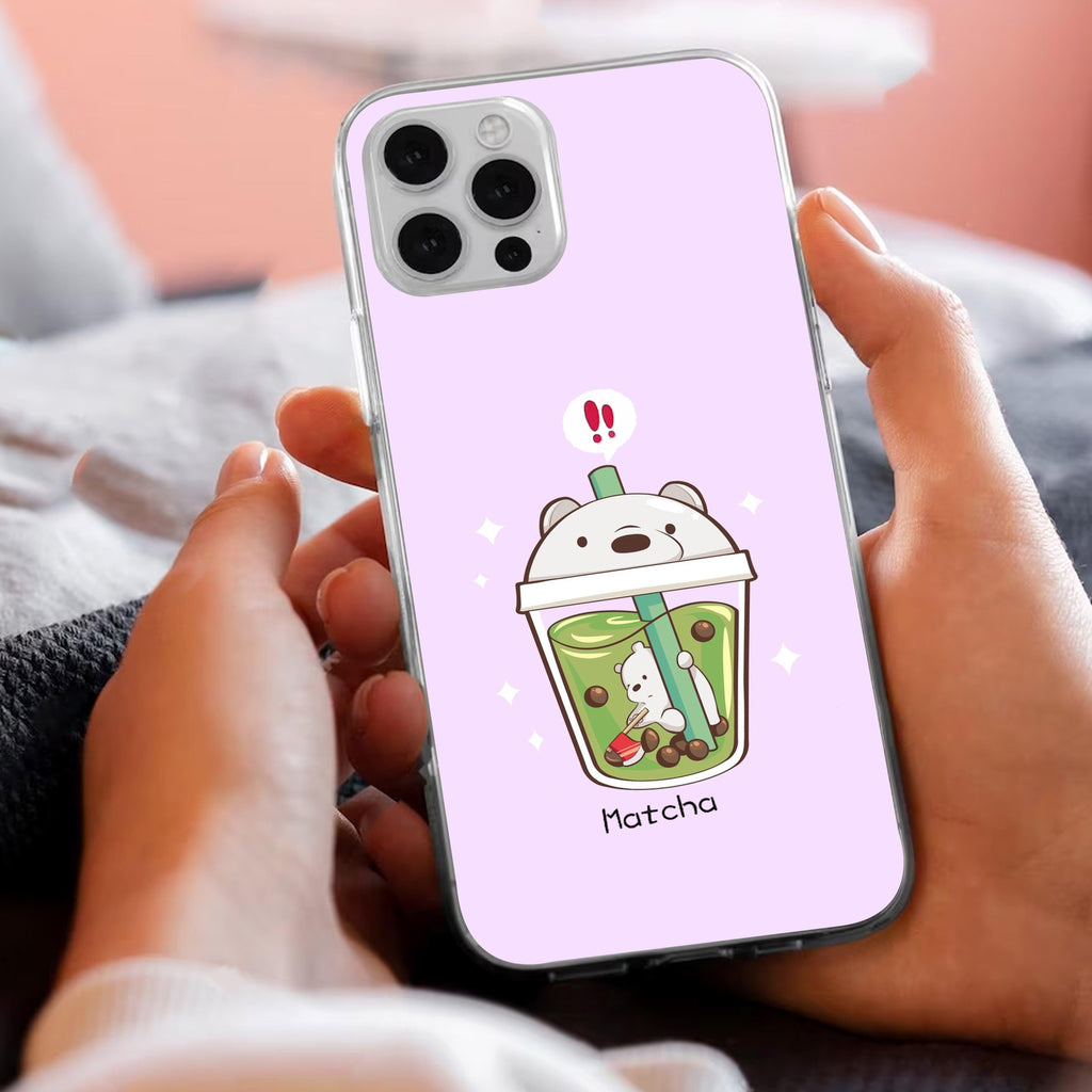 Cartoon Matcha Tea We Bare Bears Silicon Case For Poco - ShopOnCliQ
