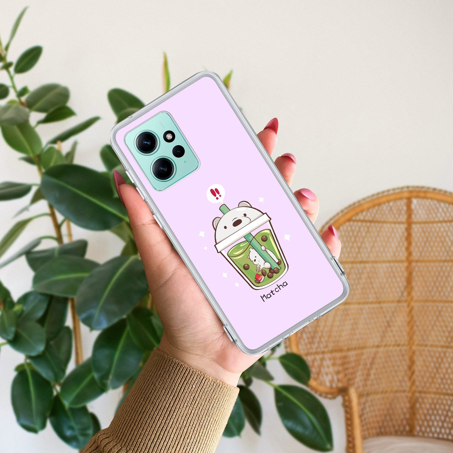 Cartoon Matcha Tea We Bare Bears Silicon Case For Poco ShopOnCliQ