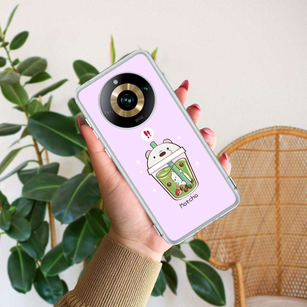 Cartoon Matcha Tea We Bare Bears Silicon Case For Realme Narzo 60 5G