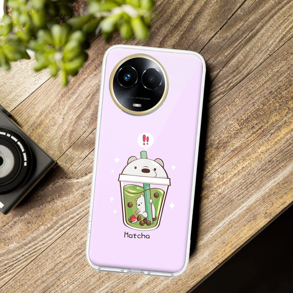 Cartoon Matcha Tea We Bare Bears Silicon Case For Realme 11 5G