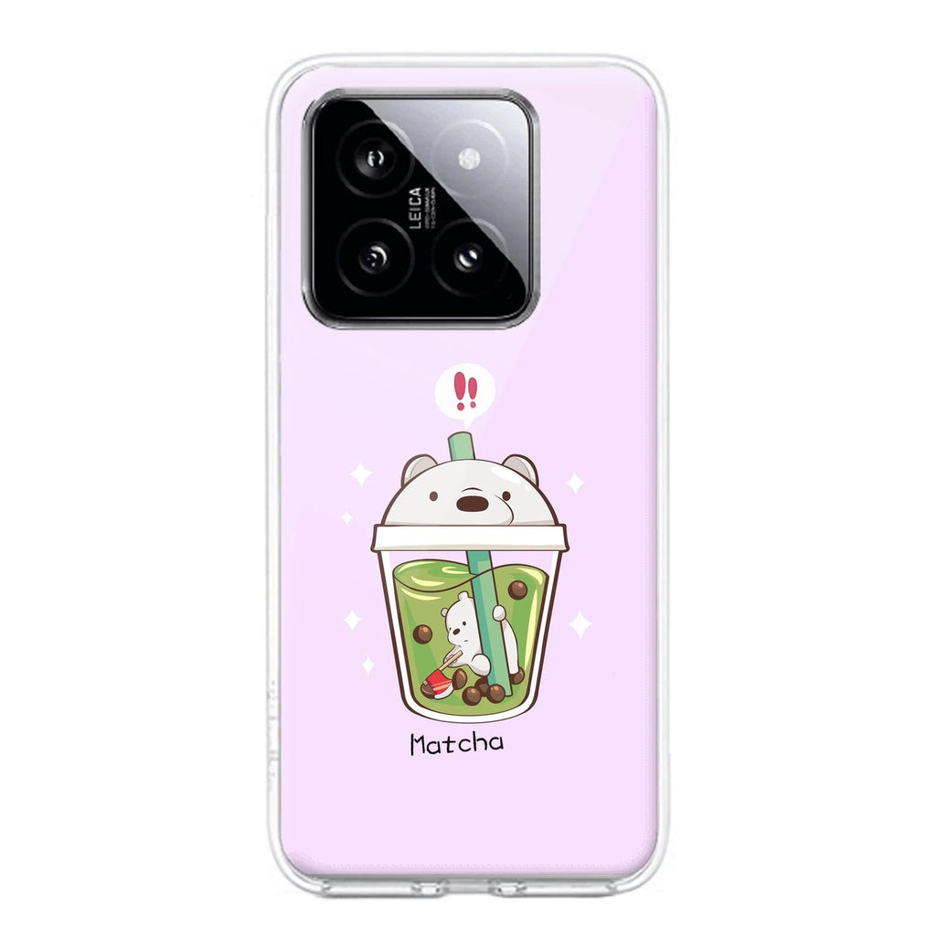 Cartoon Matcha Tea We Bare Bears Anti Yellow Case For Xiaomi 14 5G