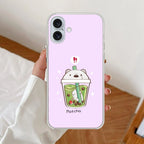 Cartoon Matcha Tea We Bare Bears Silicon Case For iPhone 16
