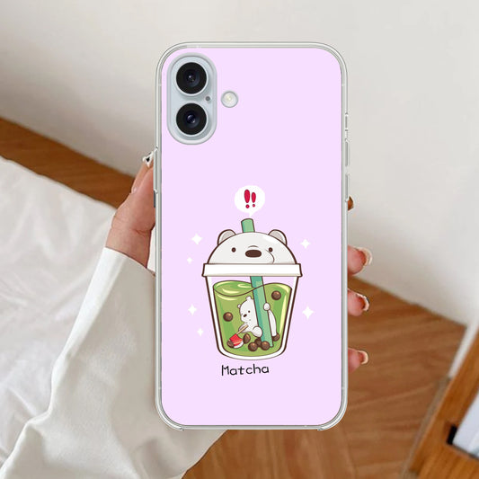 Cartoon Matcha Tea We Bare Bears Silicon Case For iPhone ShopOnCliQ