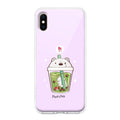 Cartoon Matcha Tea We Bare Bears Silicon Case For iPhone X/Xs