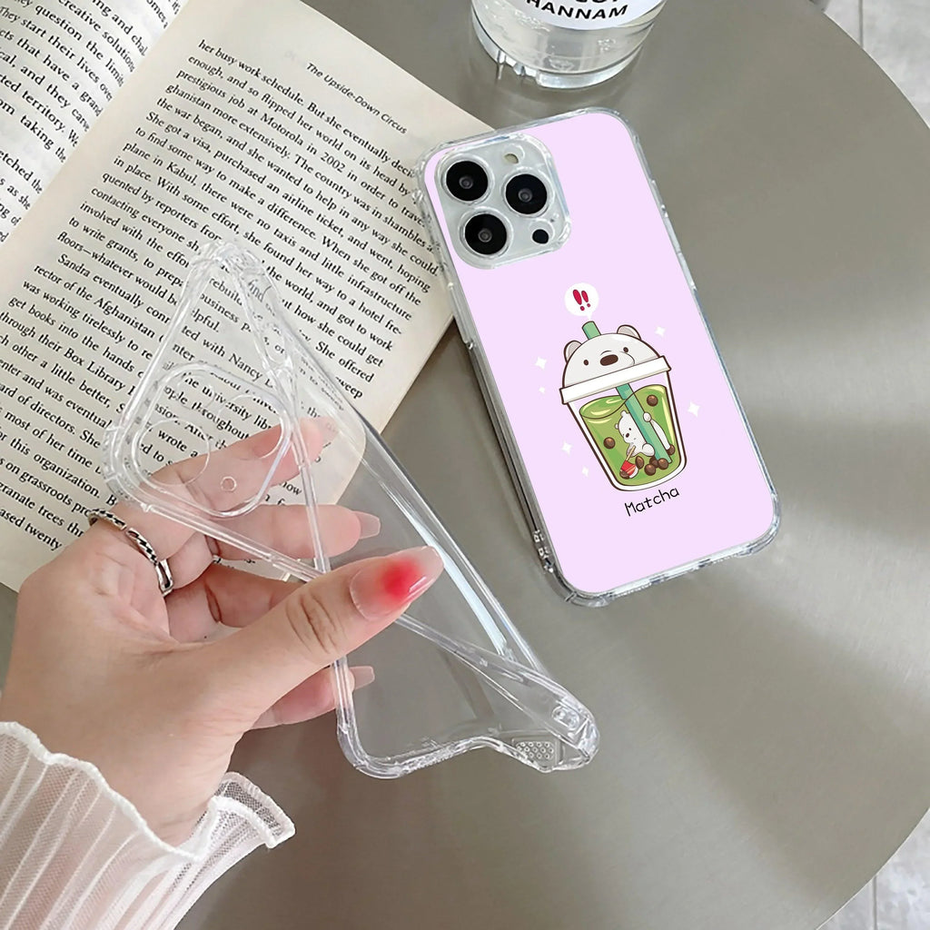 Cartoon Matcha Tea We Bare Bears Silicon Case For iQOO Z7 5G