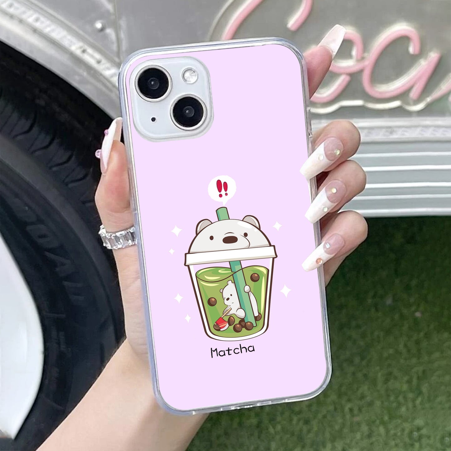 Cartoon Matcha Tea We Bare Bears Silicon Case For iPhone ShopOnCliQ